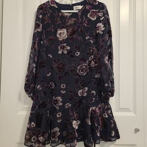 Eliza J Floral Velvet Dress (4)